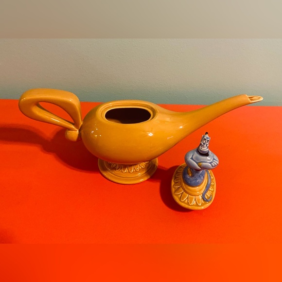 VTG Disneyland ALADDIN Genie and Lamp Teapot - MADE IN MEXICO - VERY RARE Disney - Picture 5 of 14